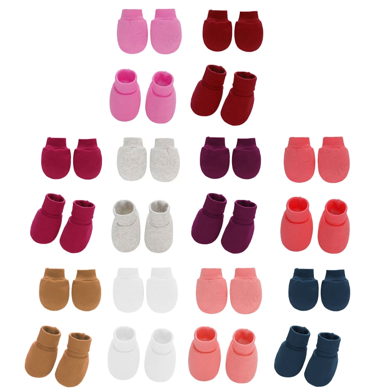 Baby Mittens Scratch - Bebê macio algodão luvas pé cobre