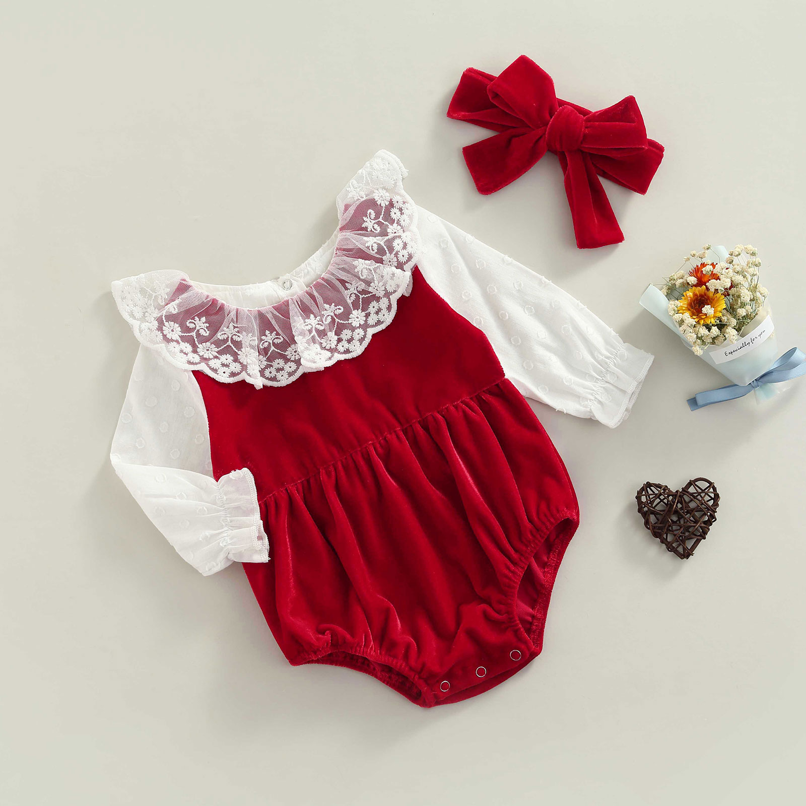 Baby Clothing Outlet - Primavera inverno bebê recém-nascido meninas macacão