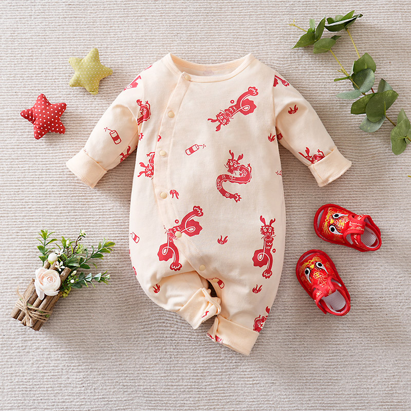 Baby Clothing Made In Usa - Macacão de bebê estilo chinês com