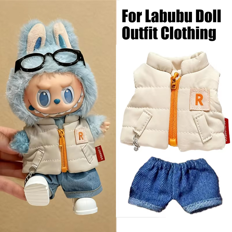 Baby Clothing Items - Para 15 17cm labubu boneca cor