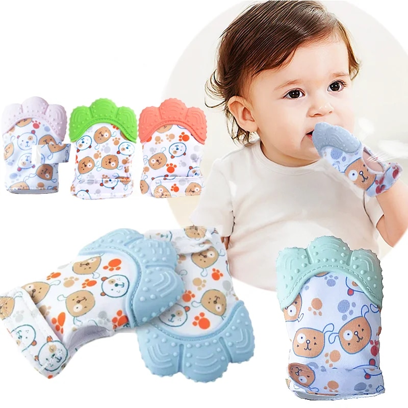 Baby Mittens Scratch - Manto de mordedor de bebê estampado