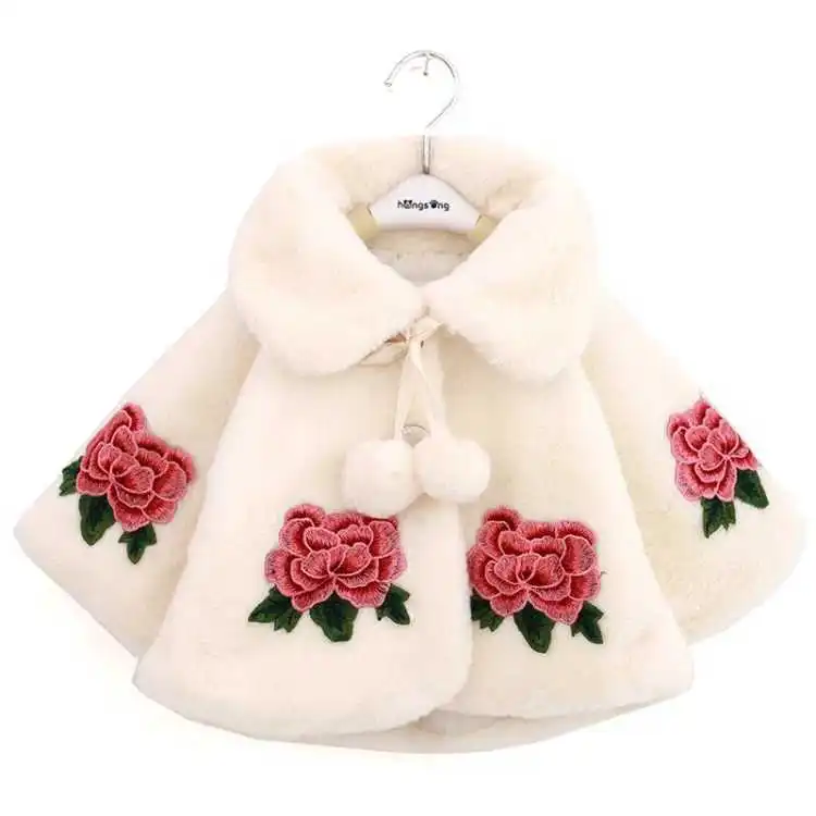 Knit Cardigan Infant - Poncho de Imitação de Pele Infantil,