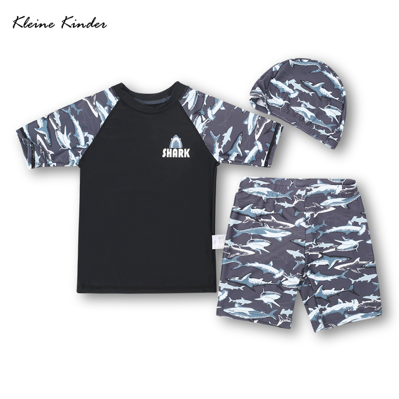 Baby Swimwear Uv - Crianças natação maiô tubarão rash guard