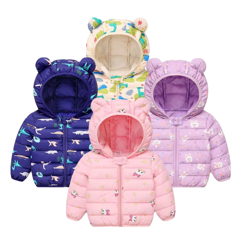 Baby Clothing Zipper - Casaco de algodão infantil, jaqueta com
