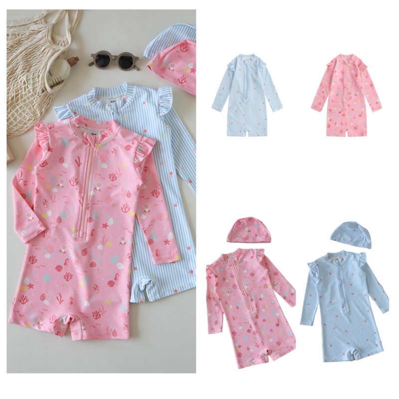 Baby Swimwear Uv - Maiô Infantil de Manga Longa com
