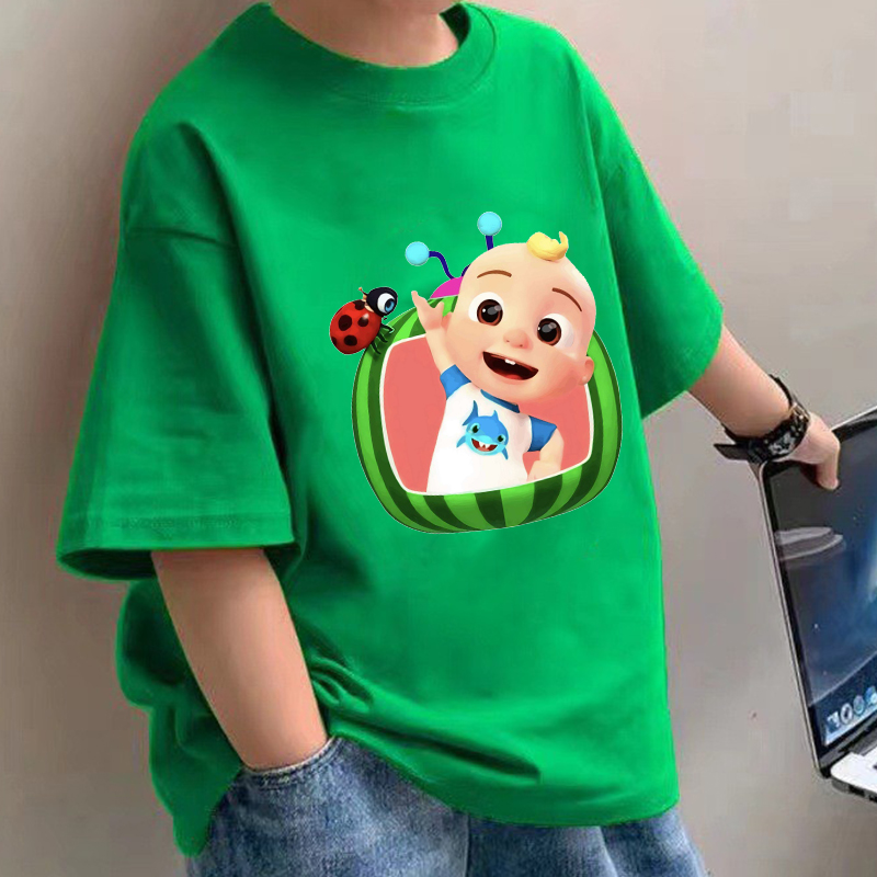 Baby Clothing Gifts - Cocomelons camisetas de bebê anime algodão