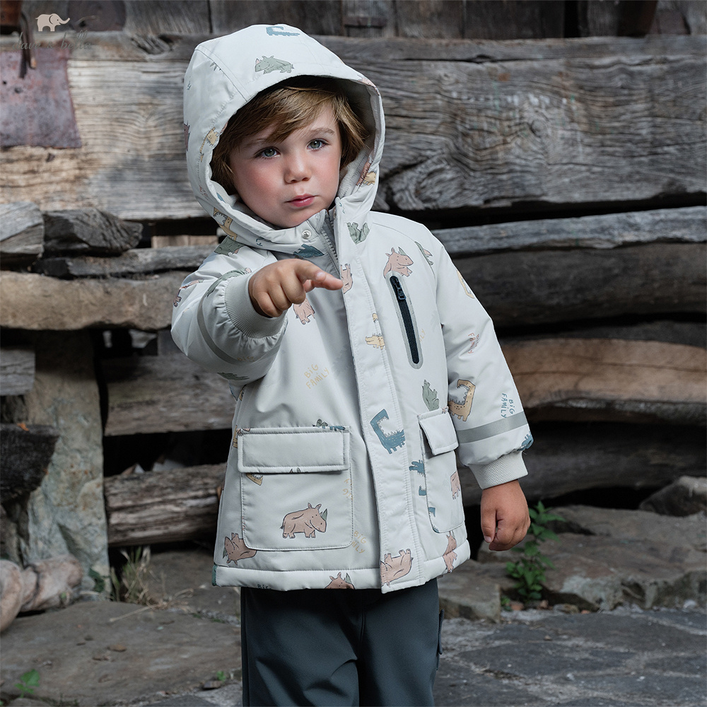 Baby Clothing Zipper - Dave bella meninos casaco de veludo