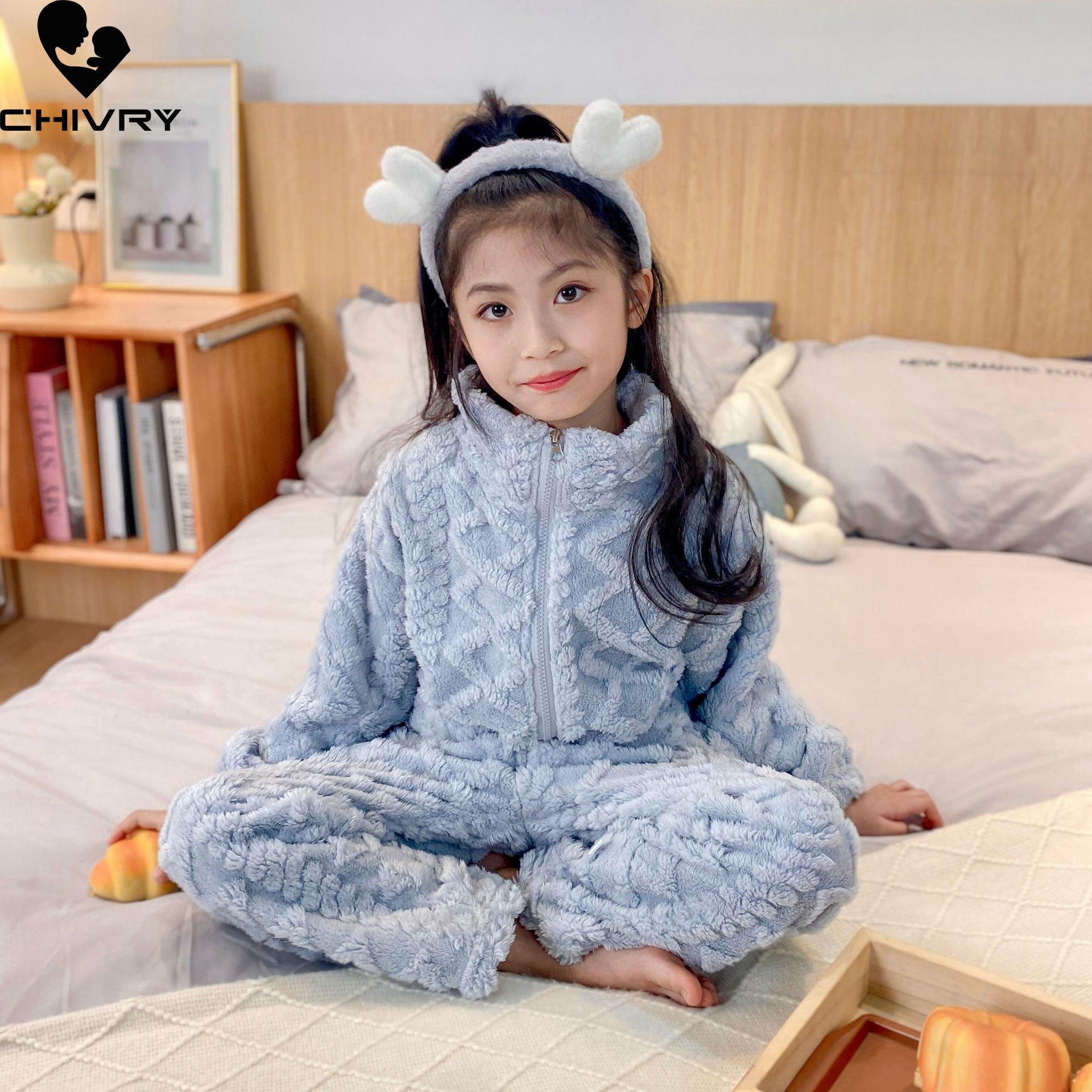 Pijama de flanela engrossado p - Baby Clothing Zipper avaliação e preço