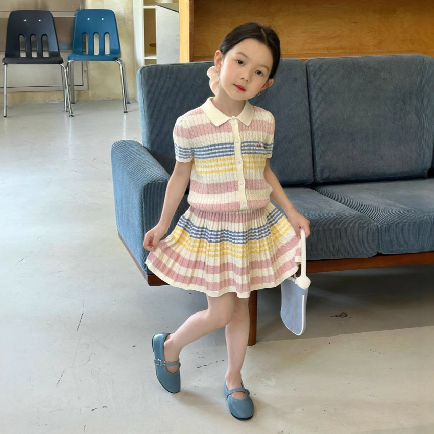 Meninas terno 2025 verão novas - Knit Cardigan Infant avaliação e preço