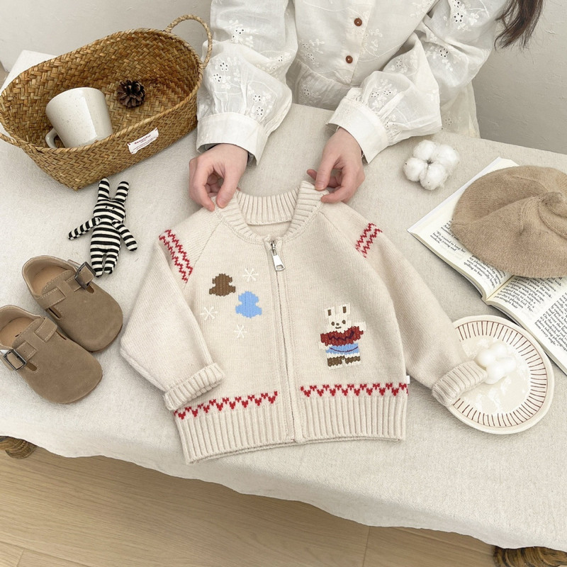 Suéter Infantil Estilo Coreano - Knit Cardigan Infant avaliação e preço