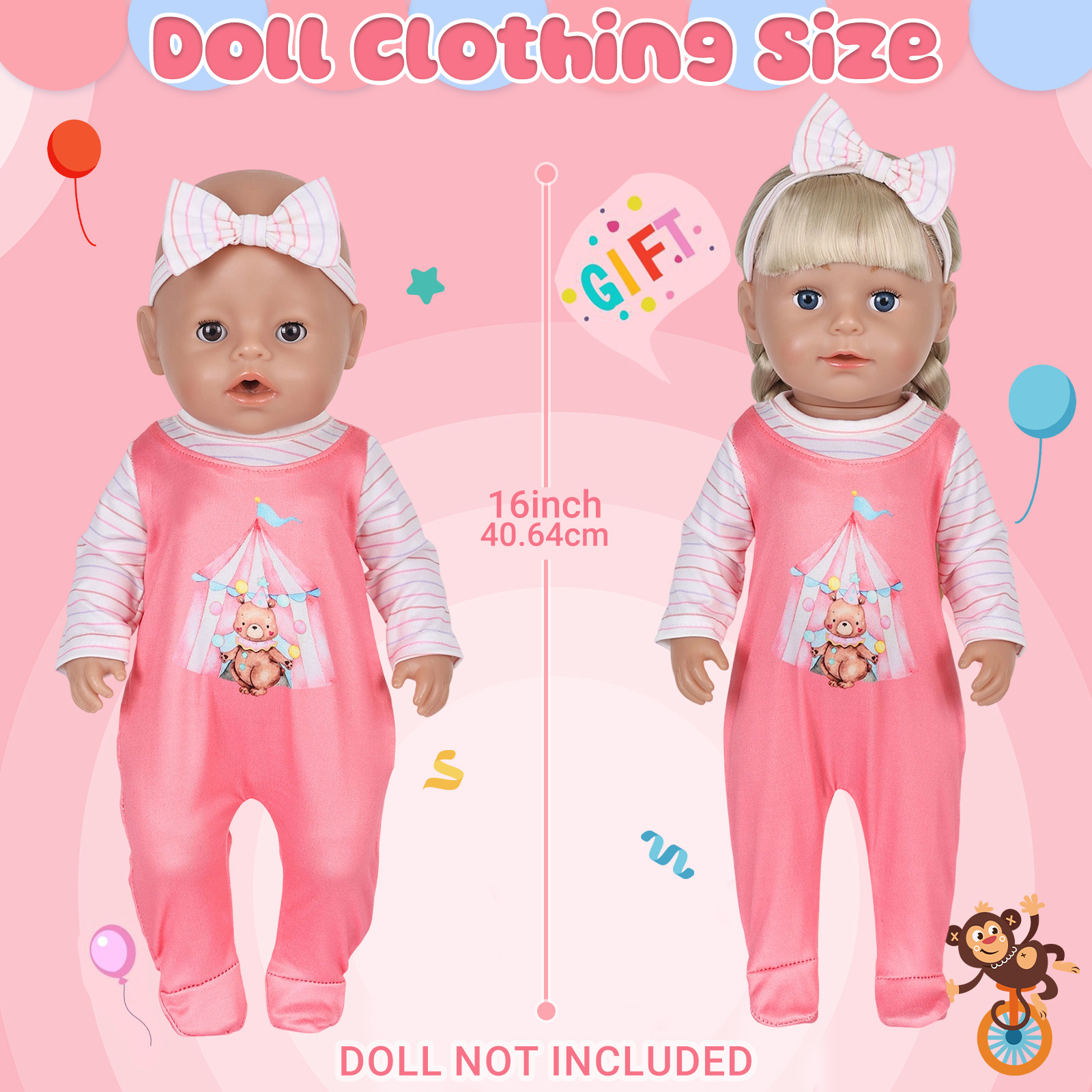 Roupas para bonecas de 16-18 p - Baby Clothing Items avaliação e preço