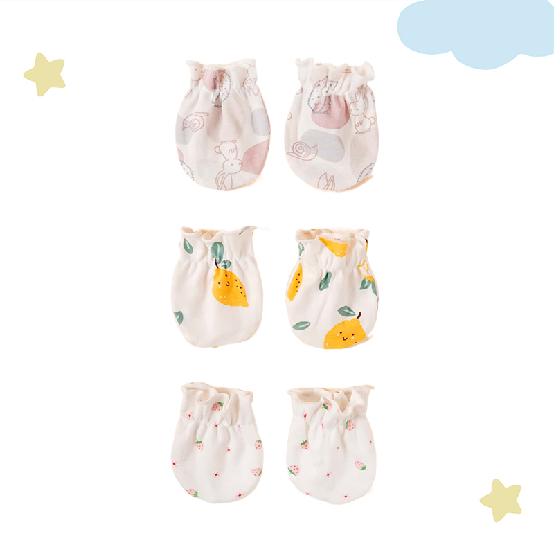 3 Pares de Luvas Anti-Riscos p - Baby Mittens Scratch avaliação e preço