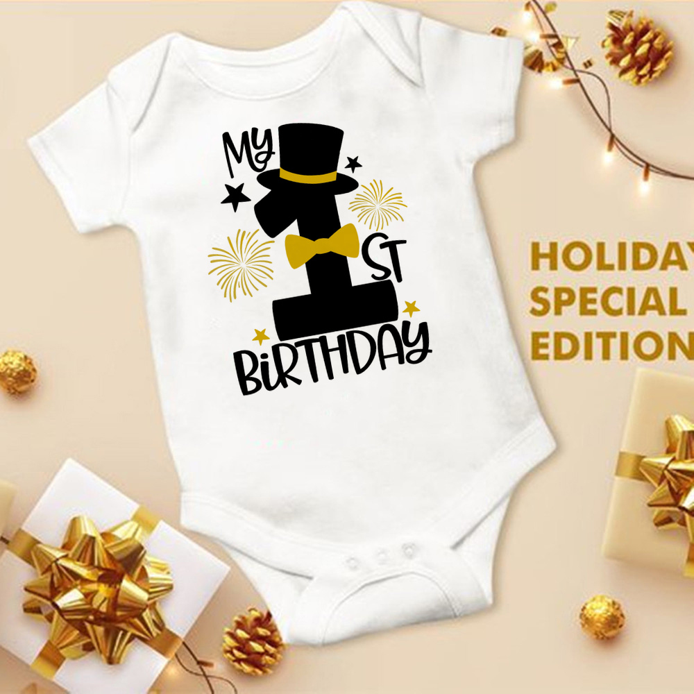 Recém-nascido Meu 1 ° Aniversá - Baby Clothing Outlet avaliação e preço