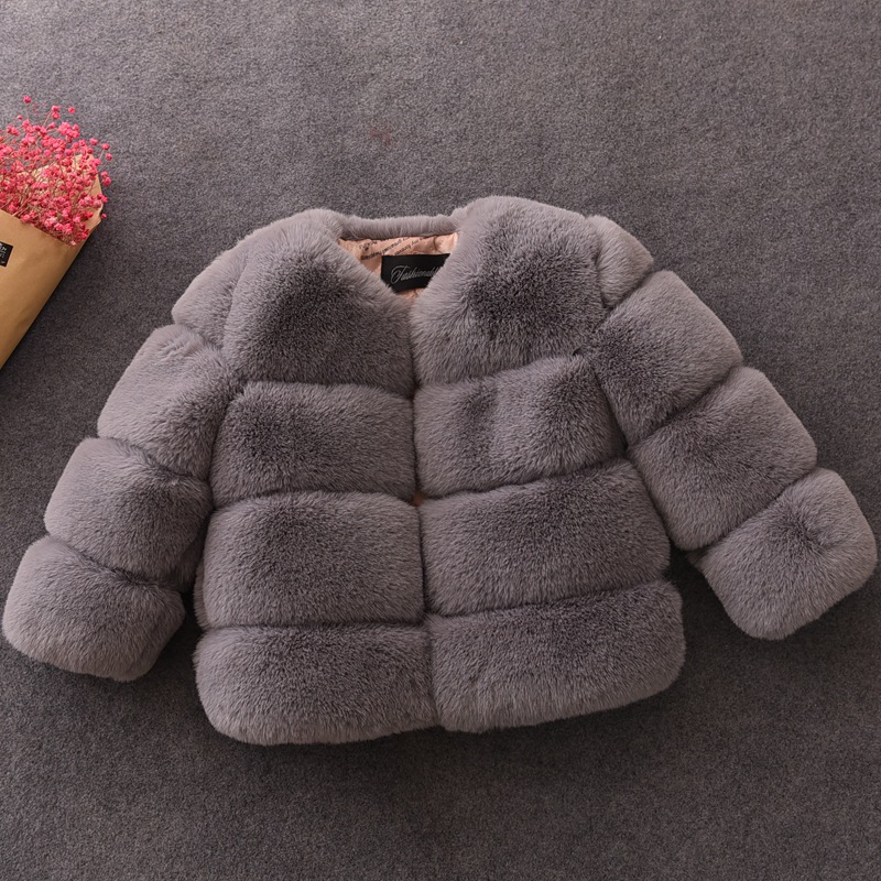 Bebê meninas casaco de pele do - Baby Clothing Zipper avaliação e preço