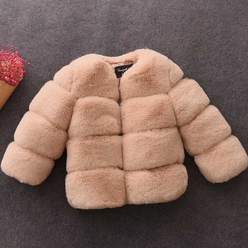 Bebê meninas casaco de pele do - Baby Clothing Zipper avaliação e preço