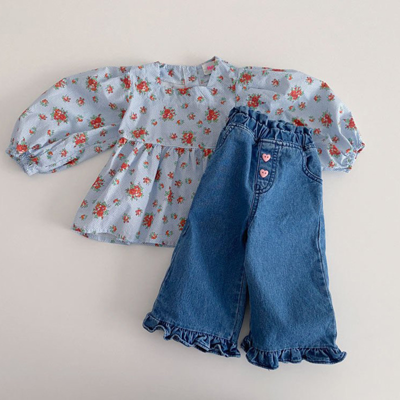 Bolsos babados infantis calça  - Baby Clothing Wash avaliação e preço