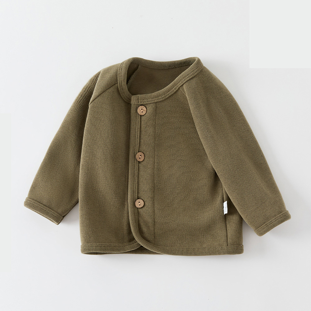 Crianças cardigan cor sólida p - Knit Cardigan Infant avaliação e preço