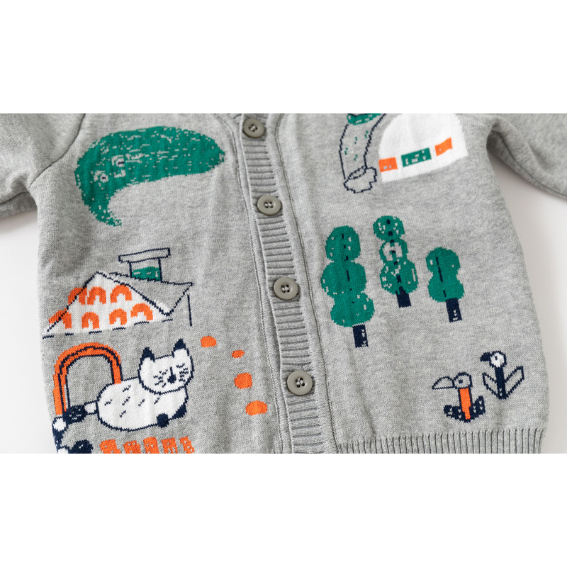 2-8t criança bebê menino menin - Knit Cardigan Infant avaliação e preço