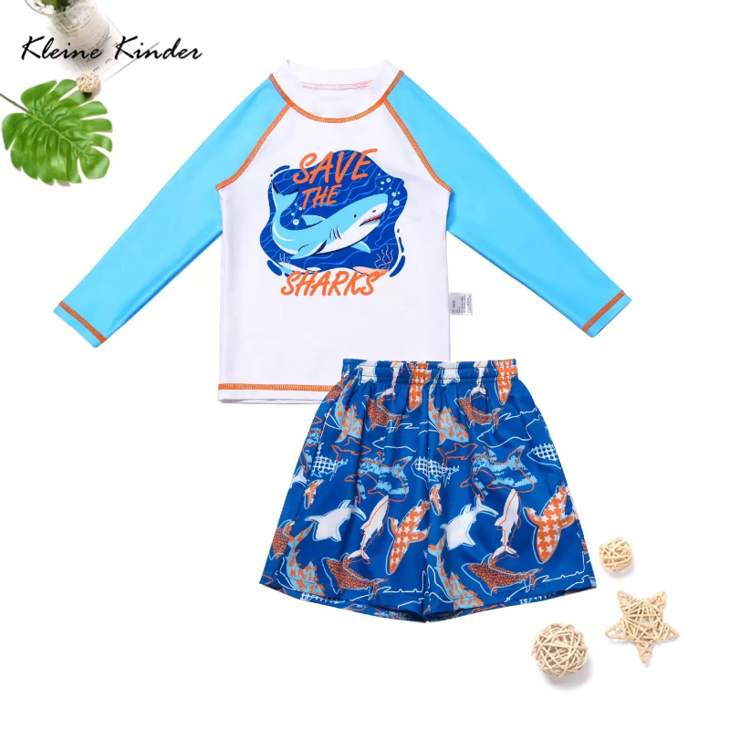 Boys Swimsuit Anti UV Kids Swi - Baby Swimwear Uv avaliação e preço