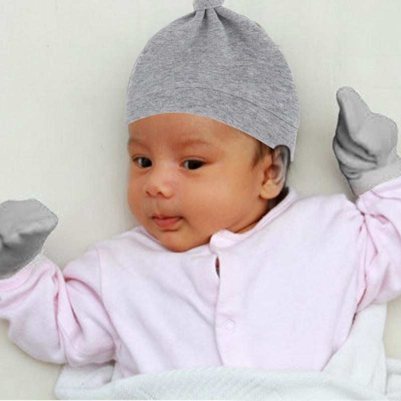 M89C 3 Definir chapéu bebê alg - Baby Mittens Scratch avaliação e preço