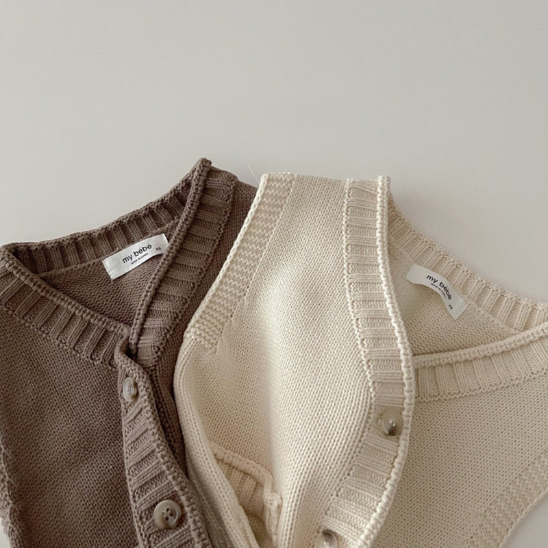 2025 outono novo bebê sem mang - Knit Cardigan Infant avaliação e preço