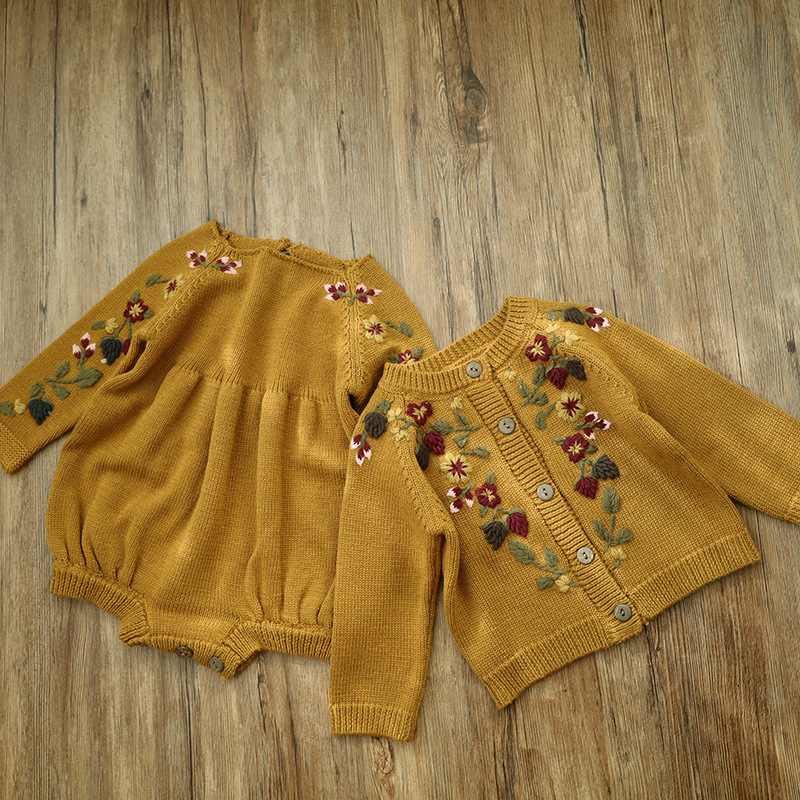 2024 meninas cardigan de malha - Knit Cardigan Infant avaliação e preço